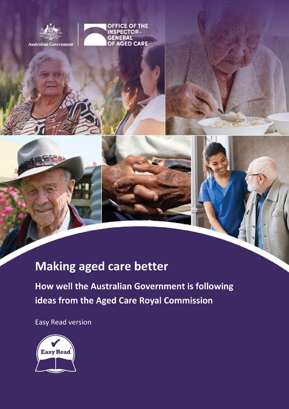 Is the Australian Government making aged care better? Easy Read version