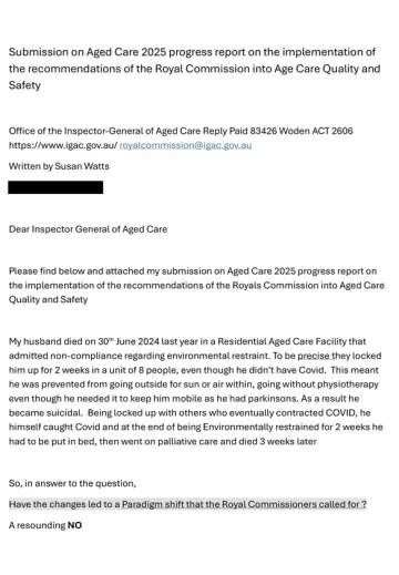 OIGAC 2025 progress report – Submission – S. Watts