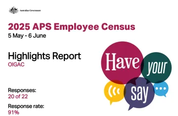 Cover page for the 2025 APS Employee census