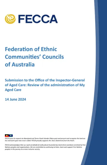 My Aged Care Review – Submission – Federation of Ethnic Communities' Councils of Australia